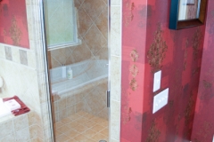 Single Inline Framed shower doors|Shower Door Glass DC