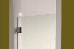 Single Inline Frameless shower doors|Shower Door Glass DC