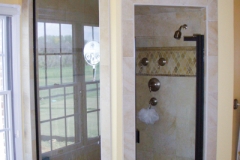 Single Inline Semi Frameless shower doors|Shower Door Glass DC