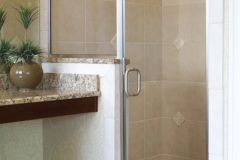 Single Inline Semi Frameless shower doors|Shower Door Glass DC
