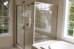 90 Degree Semi Frameless shower doors|Shower Door Glass DC